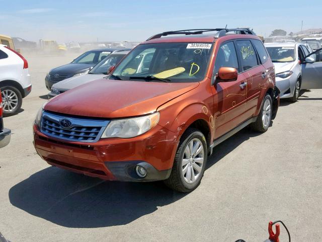 JF2SHBEC3BH702495 - 2011 SUBARU FORESTER L ORANGE photo 2