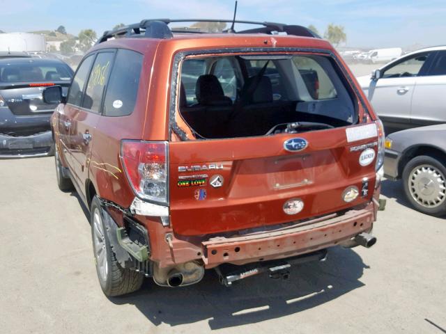 JF2SHBEC3BH702495 - 2011 SUBARU FORESTER L ORANGE photo 3