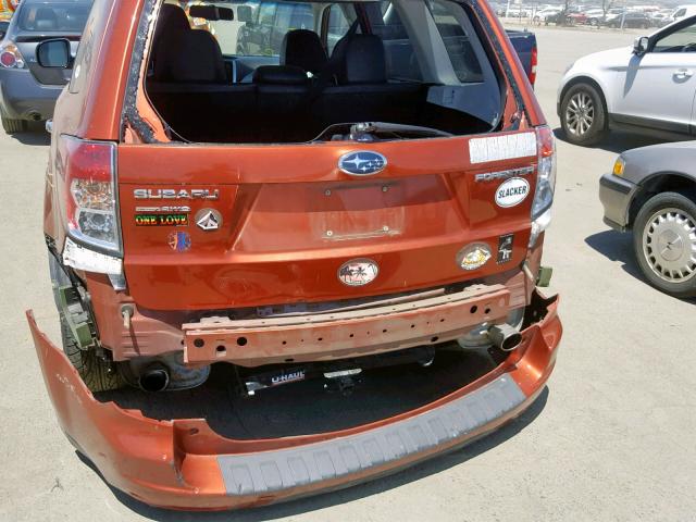 JF2SHBEC3BH702495 - 2011 SUBARU FORESTER L ORANGE photo 9