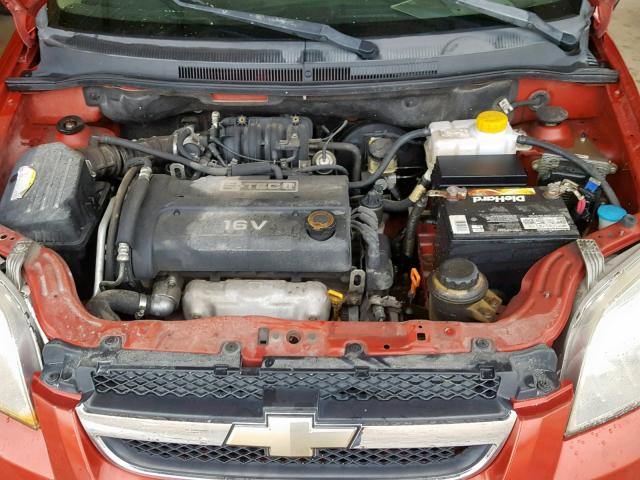 KL1TD56637B128913 - 2007 CHEVROLET AVEO BASE Narıncı foto 7