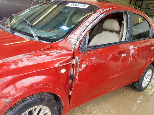 KL1TD56637B128913 - 2007 CHEVROLET AVEO BASE Narıncı foto 9