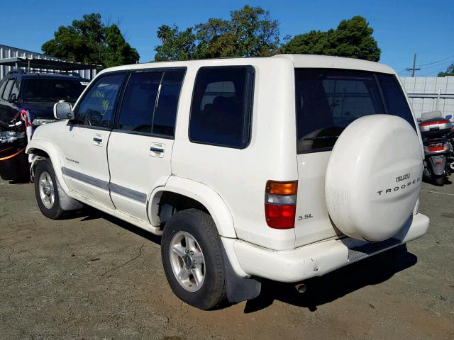 JACDJ58XXW7903798 - 1998 ISUZU TROOPER WHITE photo 3