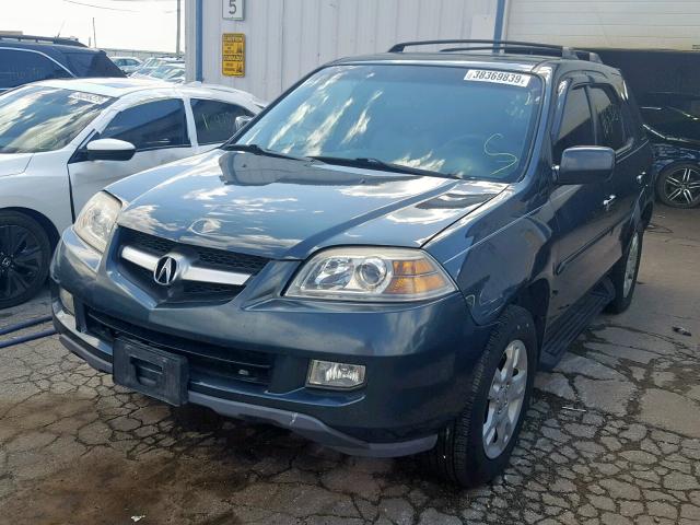 2HNYD18945H552839 - 2005 ACURA MDX TOURIN BLUE photo 2