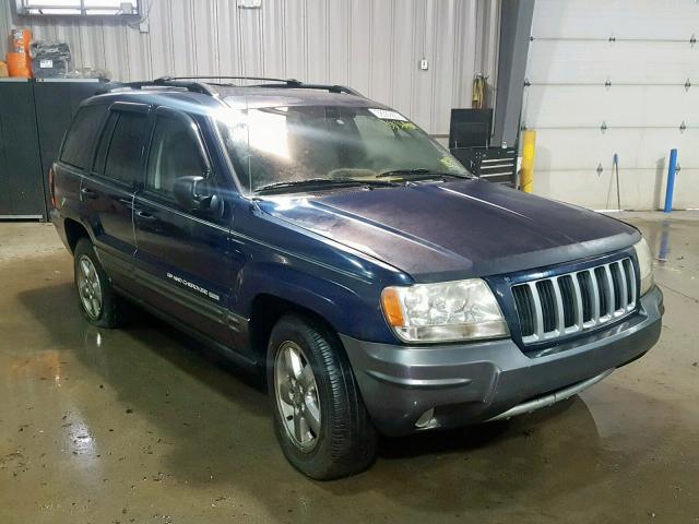 1J4GW48S94C293227 - 2004 JEEP GRAND CHER BLUE photo 1