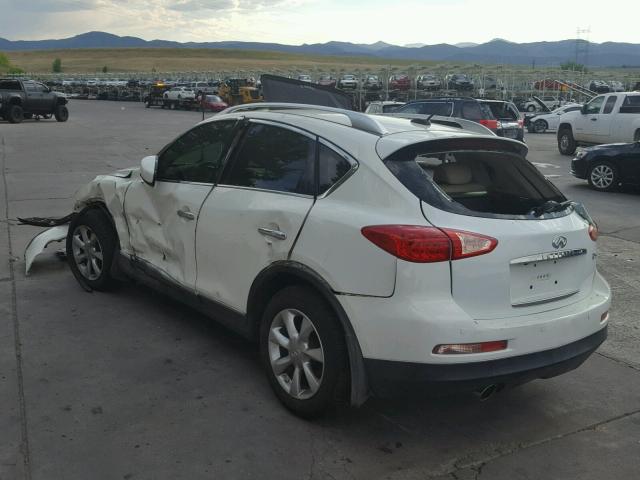 JNKAJ09F88M355414 - 2008 INFINITI EX35 BASE WHITE photo 3