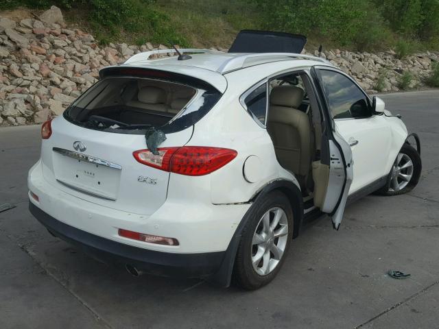 JNKAJ09F88M355414 - 2008 INFINITI EX35 BASE WHITE photo 4