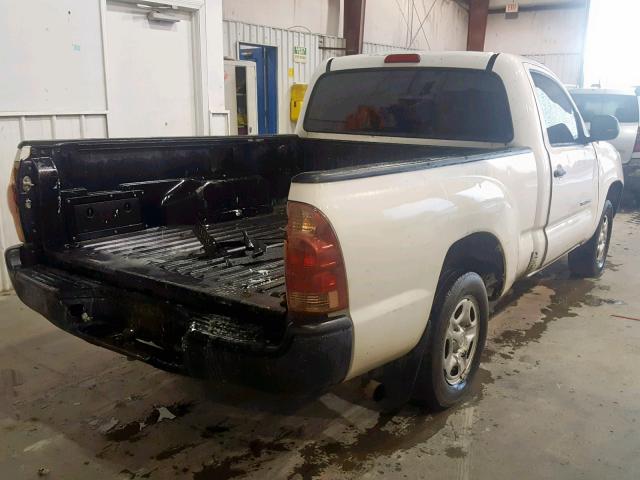 5TENX22N38Z554912 - 2008 TOYOTA TACOMA WHITE photo 4