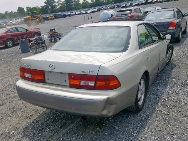 JT8BF28GXX5053031 - 1999 LEXUS ES 300 GOLD photo 4