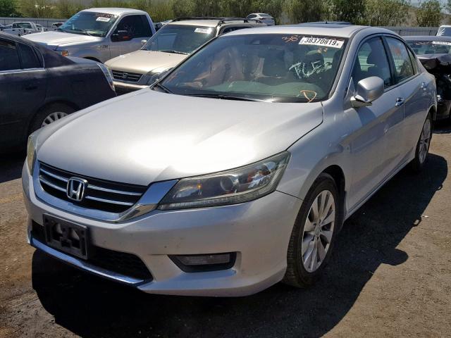 1HGCR2F84FA018579 - 2015 HONDA ACCORD EXL SILVER photo 2