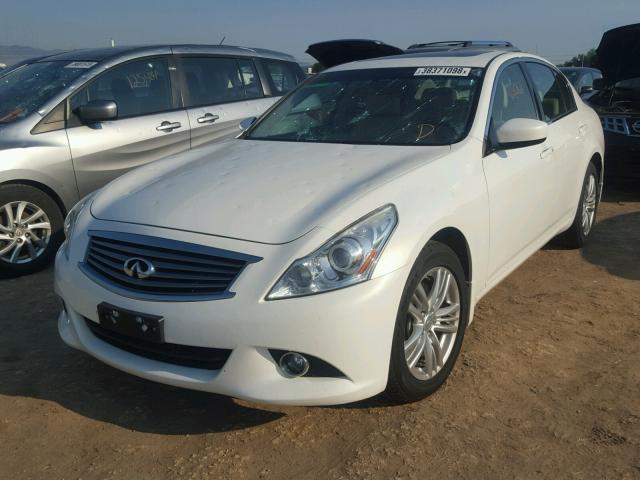 JN1CV6AR5CM681805 - 2012 INFINITI G37 WHITE photo 2