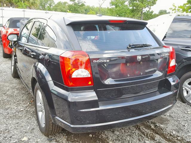 1B3CB3HA5AD569279 - 2010 DODGE CALIBER MA BLACK photo 3