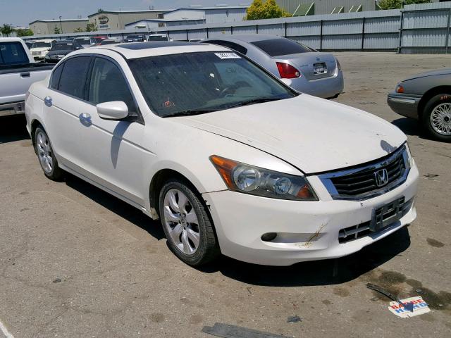 1HGCP36868A023409 - 2008 HONDA ACCORD EXL WHITE photo 1