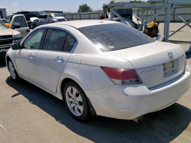 1HGCP36868A023409 - 2008 HONDA ACCORD EXL WHITE photo 3