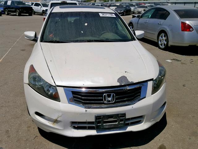 1HGCP36868A023409 - 2008 HONDA ACCORD EXL WHITE photo 9