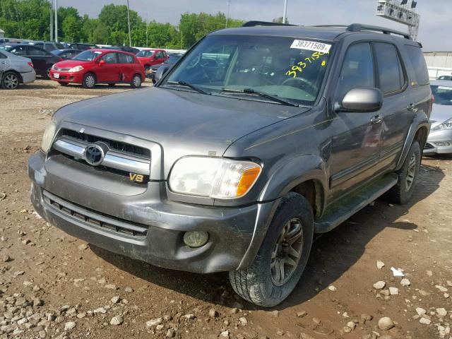 5TDBT48A75S241093 - 2005 TOYOTA SEQUOIA LI CHARCOAL photo 2