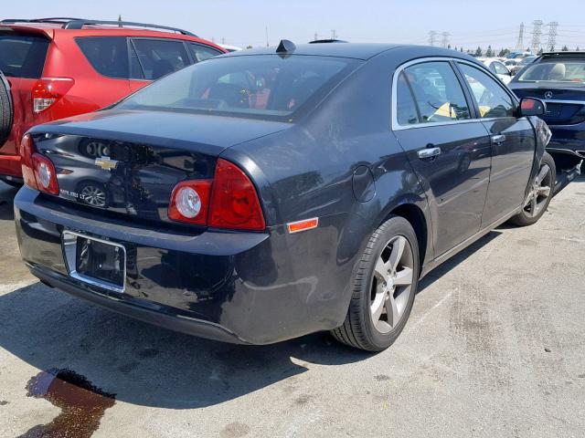 1G1ZC5E06CF240801 - 2012 CHEVROLET MALIBU 1LT BLACK photo 4