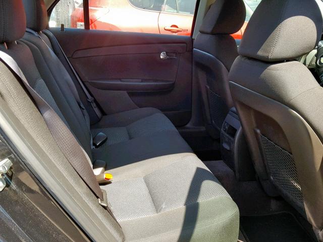 1G1ZC5E06CF240801 - 2012 CHEVROLET MALIBU 1LT BLACK photo 6