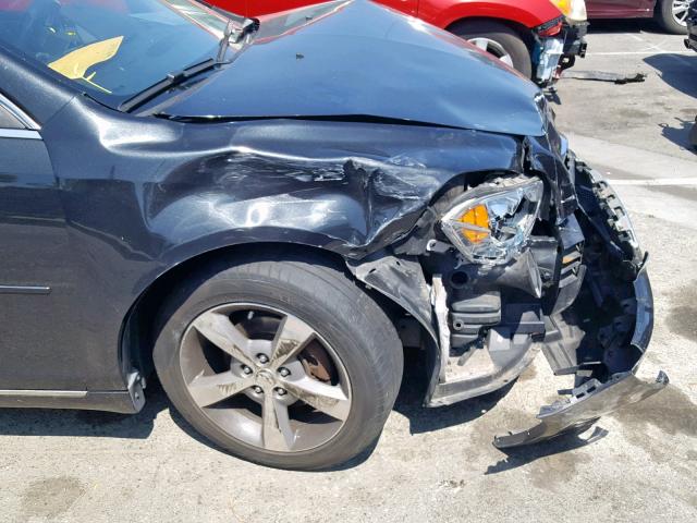 1G1ZC5E06CF240801 - 2012 CHEVROLET MALIBU 1LT BLACK photo 9