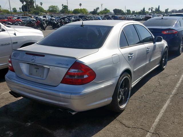 WDBUF76J75A669259 - 2005 MERCEDES-BENZ E 55 AMG SILVER photo 4