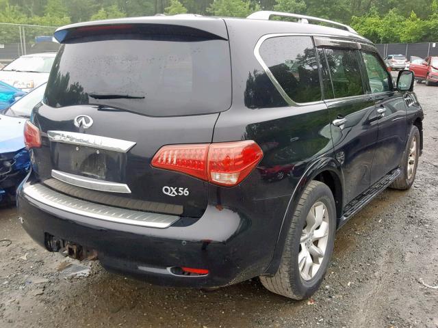 JN8AZ2NEXD9041106 - 2013 INFINITI QX56 BLACK photo 4