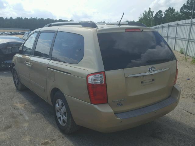 KNDMG4C35A6340365 - 2010 KIA SEDONA LX GOLD photo 3