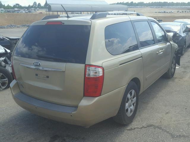 KNDMG4C35A6340365 - 2010 KIA SEDONA LX GOLD photo 4