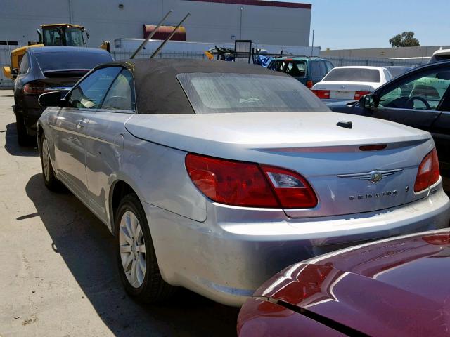 1C3BC5ED7AN216686 - 2010 CHRYSLER SEBRING TO SILVER photo 3