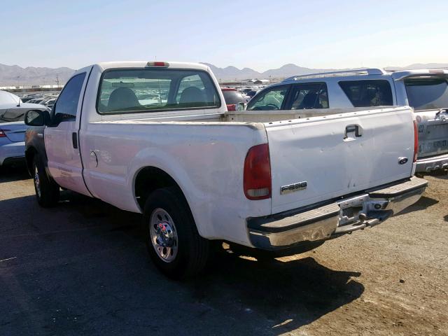 1FTNF20565EC99631 - 2005 FORD F250 SUPER WHITE photo 3