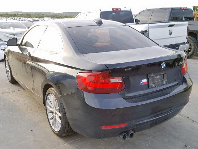 WBA1F9C55GV544566 - 2016 BMW 228 I BLACK photo 3