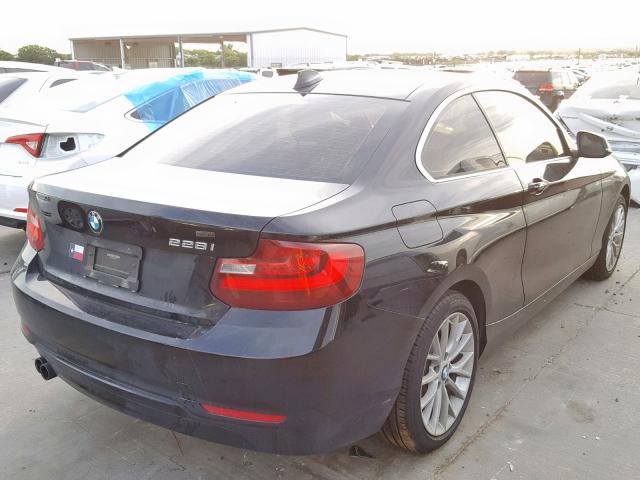 WBA1F9C55GV544566 - 2016 BMW 228 I BLACK photo 4