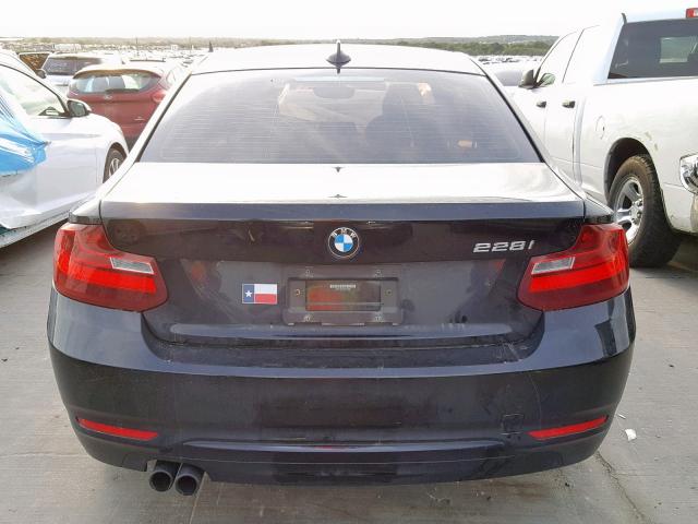 WBA1F9C55GV544566 - 2016 BMW 228 I BLACK photo 9