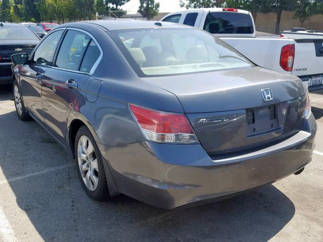 JHMCP26839C017810 - 2009 HONDA ACCORD EXL GRAY photo 3