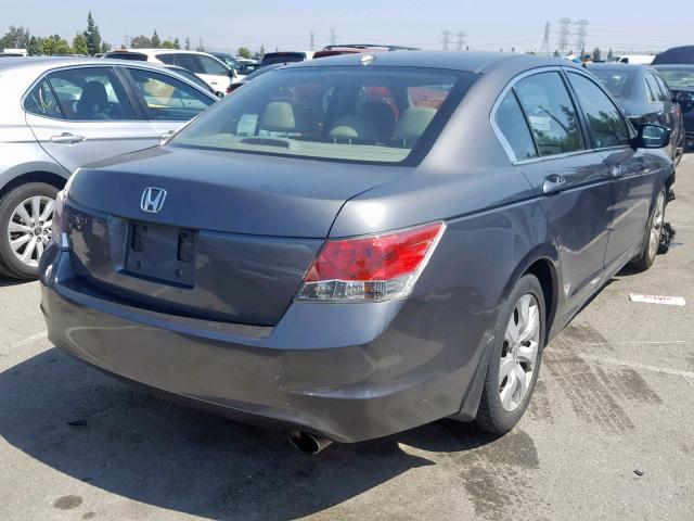 JHMCP26839C017810 - 2009 HONDA ACCORD EXL GRAY photo 4