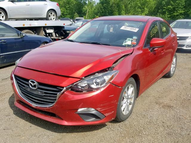 JM1BM1W77E1160398 - 2014 MAZDA 3 GRAND TO RED photo 2