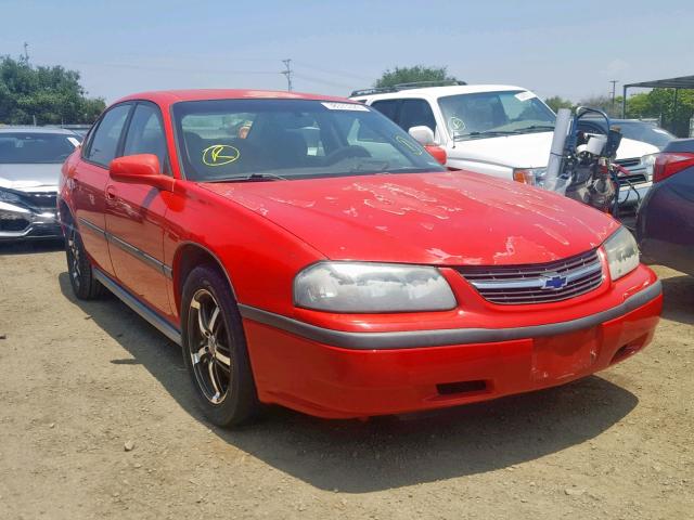 2G1WF55E0Y9282029 - 2000 CHEVROLET IMPALA RED photo 1