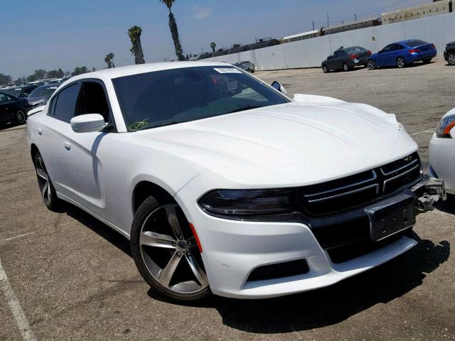 2C3CDXBG1HH626687 - 2017 DODGE CHARGER SE WHITE photo 1