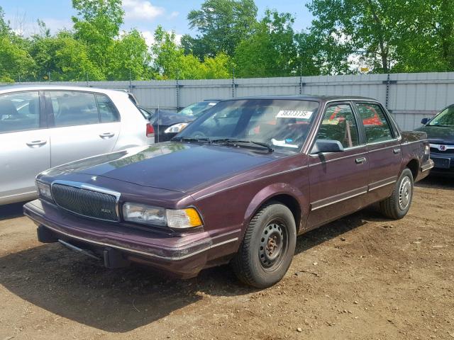 3G4AG55M0RS625265 - 1994 BUICK CENTURY SP MAROON photo 2