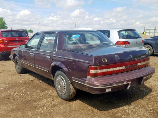 3G4AG55M0RS625265 - 1994 BUICK CENTURY SP MAROON photo 3