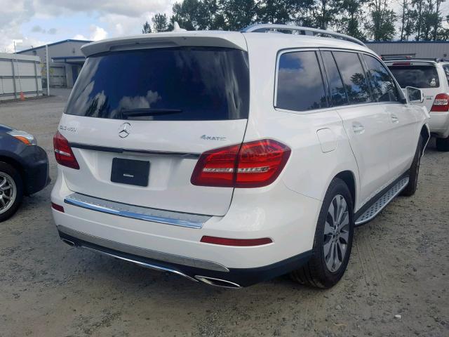 4JGDF6EE7KB225896 - 2019 MERCEDES-BENZ GLS 450 4M WHITE photo 4