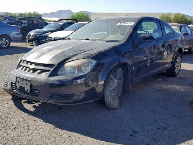 1G1AL18F187265595 - 2008 CHEVROLET COBALT LT BLACK photo 2