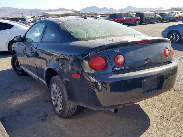 1G1AL18F187265595 - 2008 CHEVROLET COBALT LT BLACK photo 3