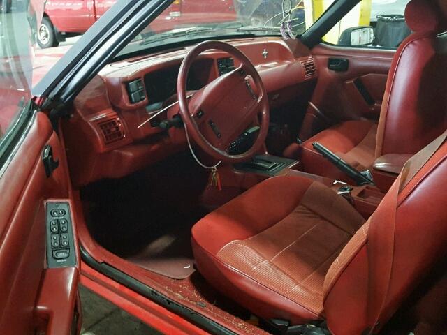 1FACP44M5NF172807 - 1992 FORD MUSTANG LX RED photo 9