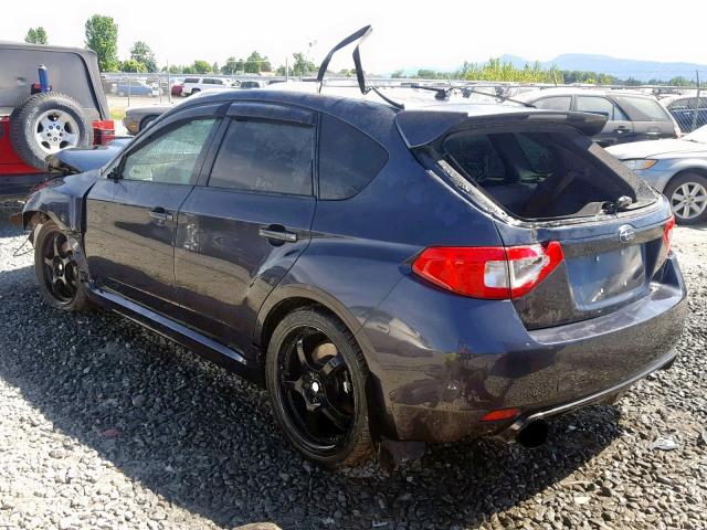 JF1GR89678L831246 - 2008 SUBARU IMPREZA WR CHARCOAL photo 3