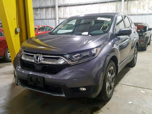 2HKRW2H83JH629025 - 2018 HONDA CR-V EXL GRAY photo 2