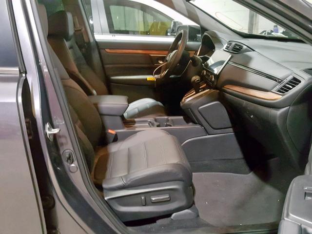 2HKRW2H83JH629025 - 2018 HONDA CR-V EXL GRAY photo 5