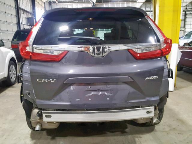 2HKRW2H83JH629025 - 2018 HONDA CR-V EXL GRAY photo 9