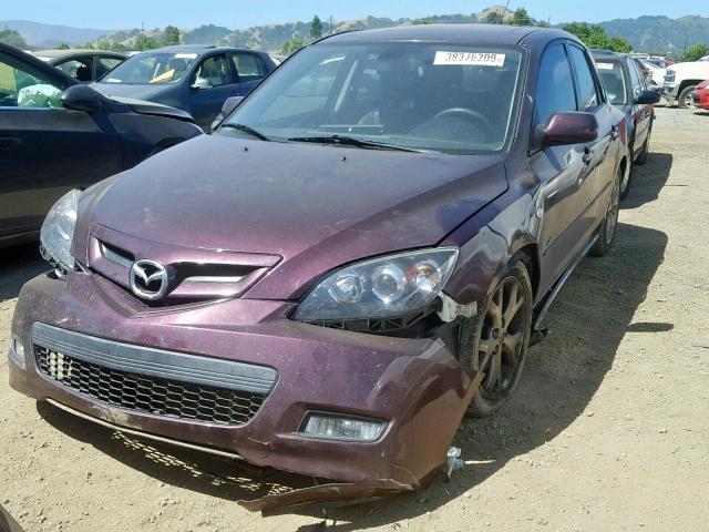 JM1BK344571670925 - 2007 MAZDA 3 HATCHBAC PURPLE photo 2