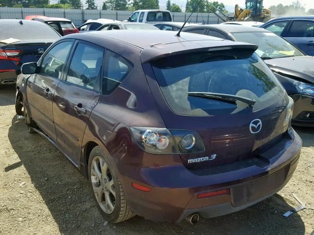 JM1BK344571670925 - 2007 MAZDA 3 HATCHBAC PURPLE photo 3