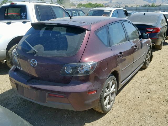 JM1BK344571670925 - 2007 MAZDA 3 HATCHBAC PURPLE photo 4