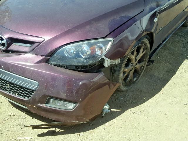 JM1BK344571670925 - 2007 MAZDA 3 HATCHBAC PURPLE photo 9